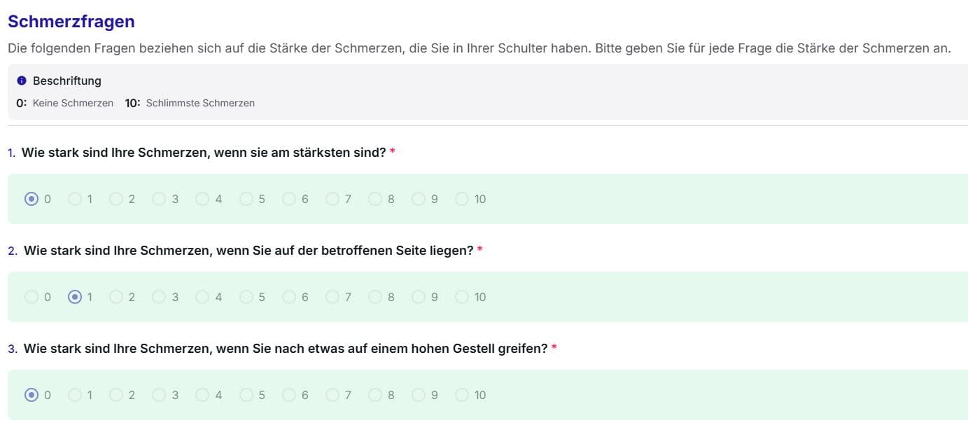 Auswertung lesen
